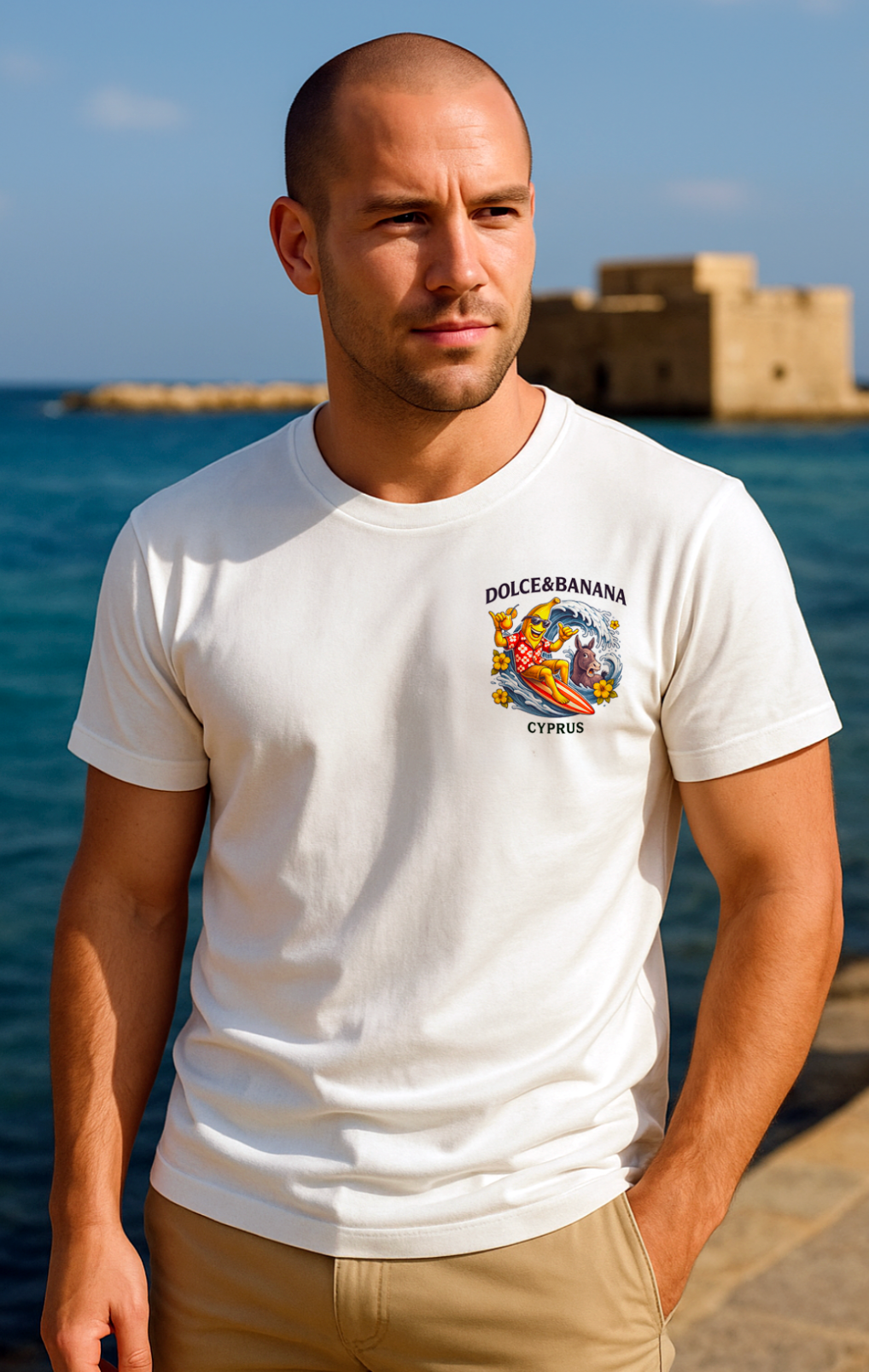 “Surfing Donkey” Tee – Summer 2025