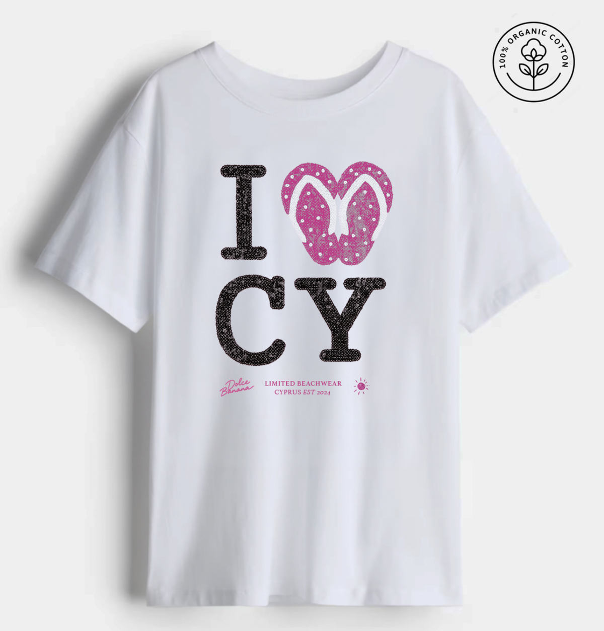 “Love CY” Tee – Dolce&Banana Cyprus 2025