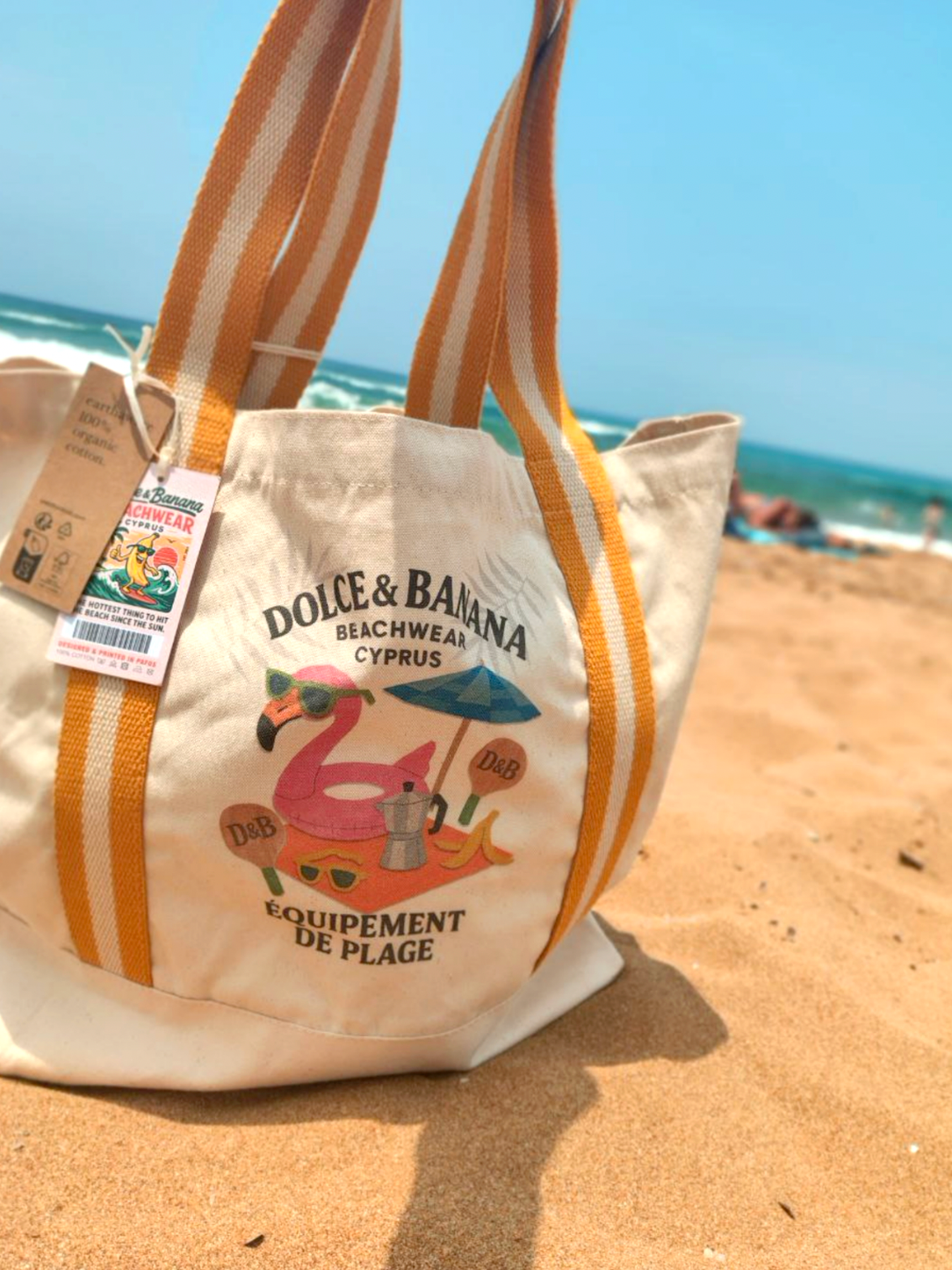 Dolce&Banana “Équipement de Plage” Organic Beach Tote