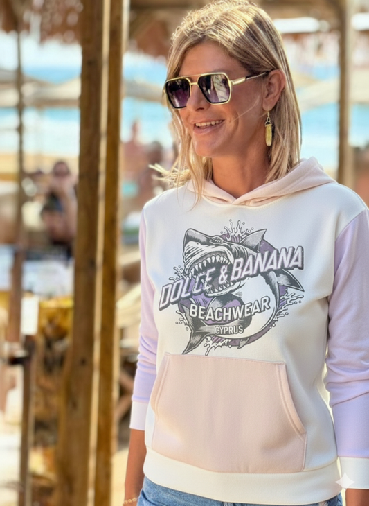 Dolce&Banana Signature Shark Hoodie – Beachwear Collection - LIMITED